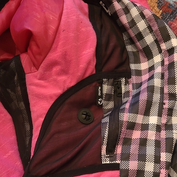 Trespass Pink and Black Checkered Jacket - Picture 4 of 5
